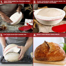 Load image into Gallery viewer, Bread Proofing Banneton Basket - 9 inches
